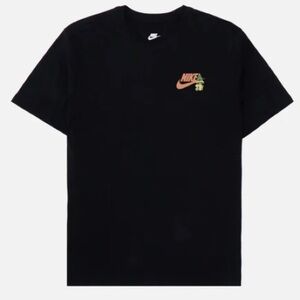 🎁Like New The Nike Tee S/S Black multi color Mushroom shirt Small